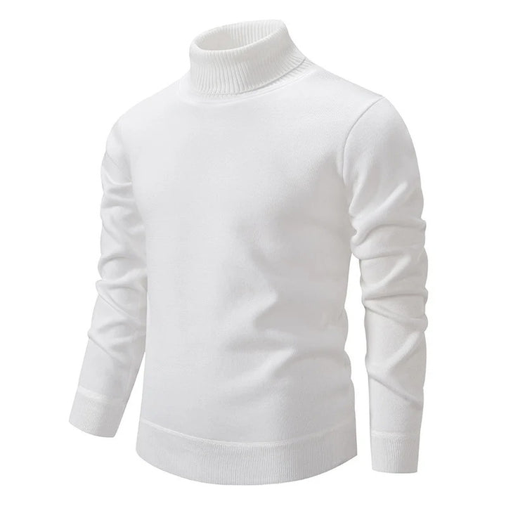 Men’s Turtleneck Pullover Sweater Long Sleeve Knitted Loose Fit Top-Bon Voyage Vintage