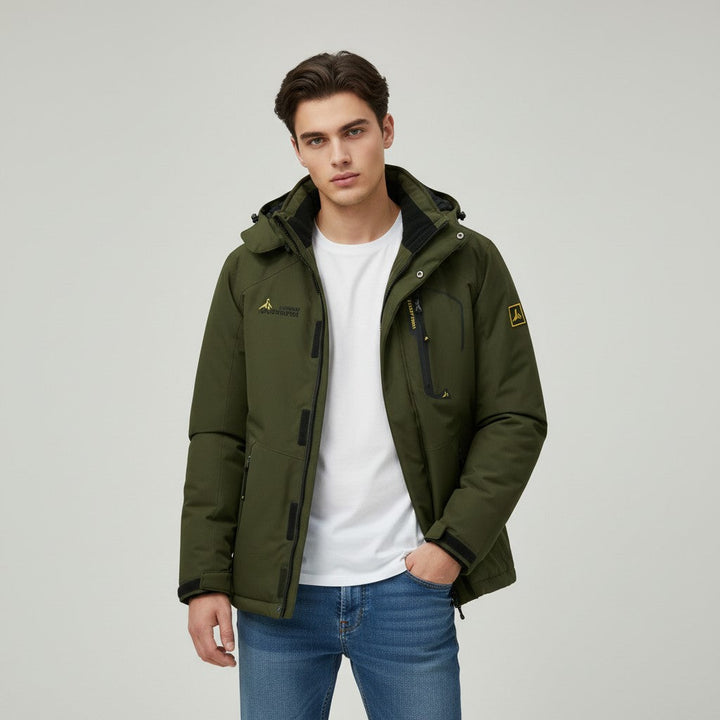 Men’s Waterproof Winter Jacket with Fleece Lining-Bon Voyage Vintage
