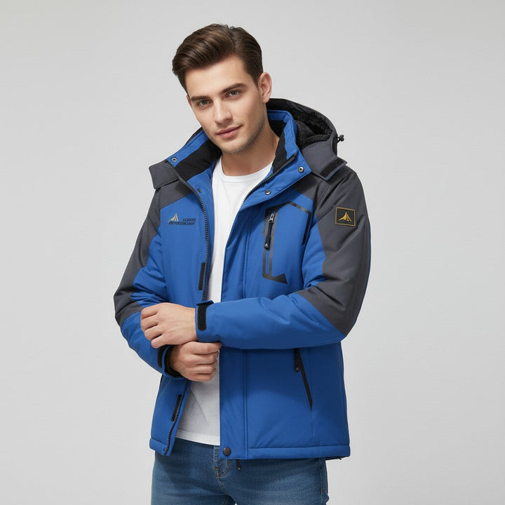 Men’s Waterproof Winter Jacket with Fleece Lining-Bon Voyage Vintage