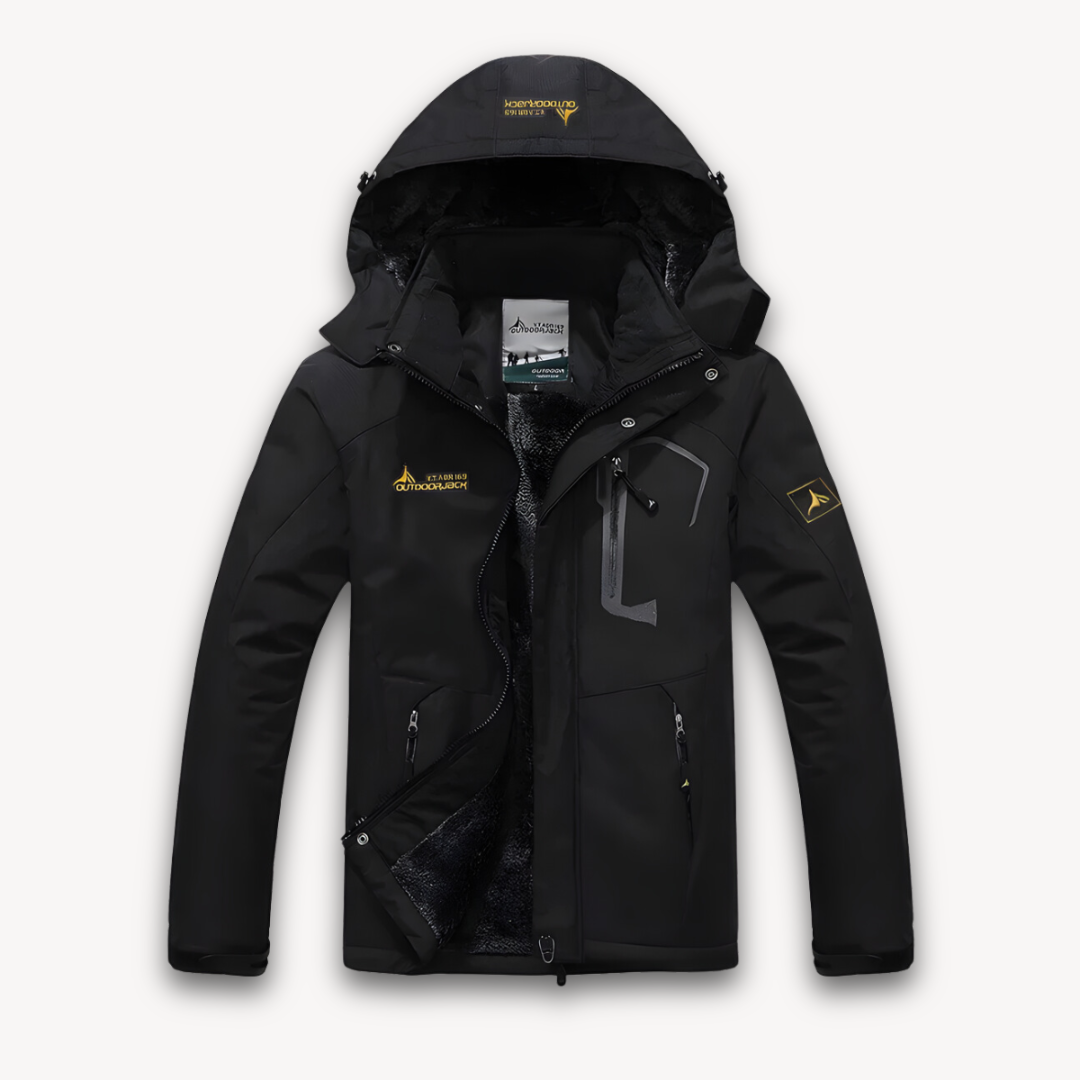 Men’s Waterproof Winter Jacket with Fleece Lining-Bon Voyage Vintage