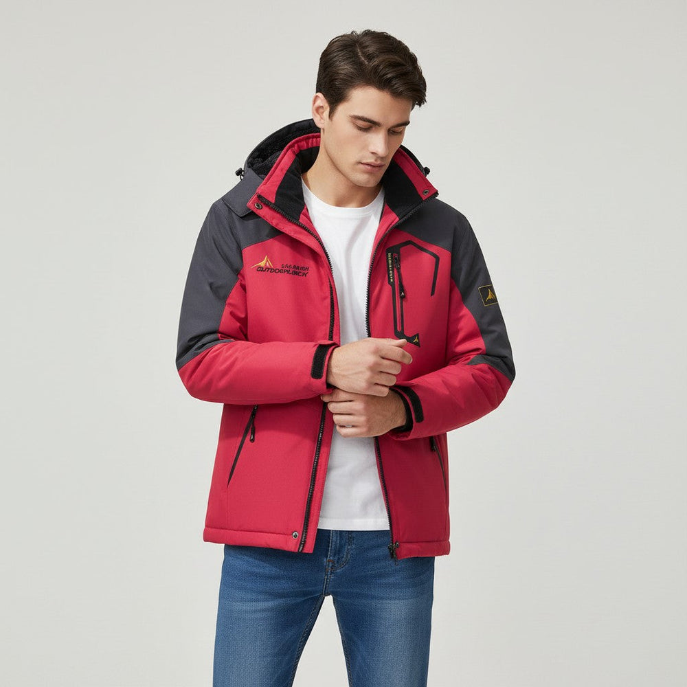 Men’s Waterproof Winter Jacket with Fleece Lining-Bon Voyage Vintage