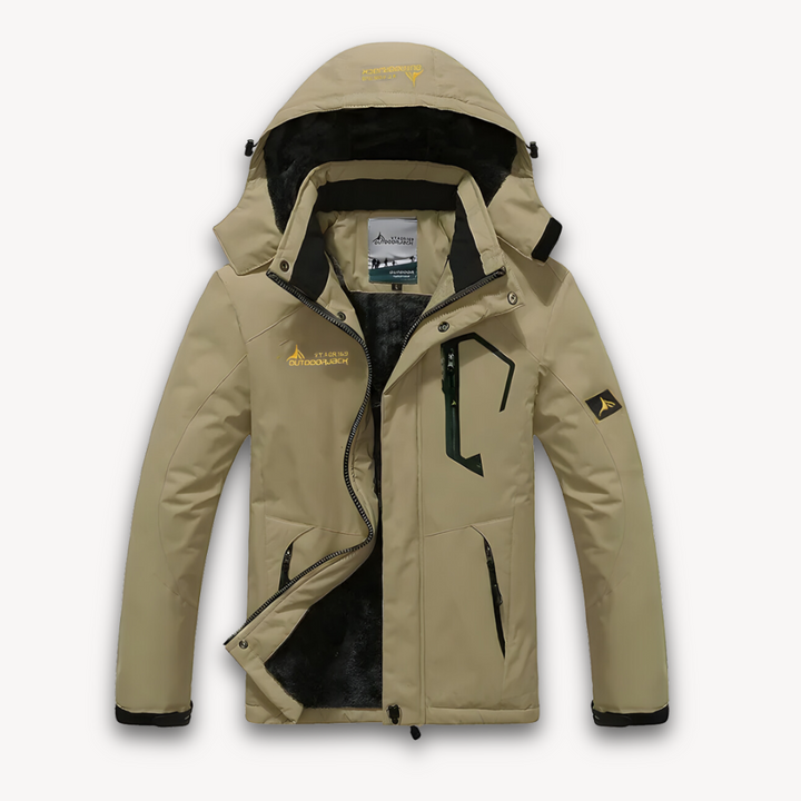 Men’s Waterproof Winter Jacket with Fleece Lining-Bon Voyage Vintage