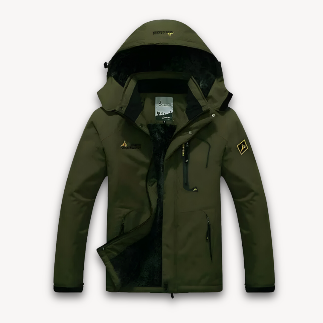 Men’s Waterproof Winter Jacket with Fleece Lining-Bon Voyage Vintage