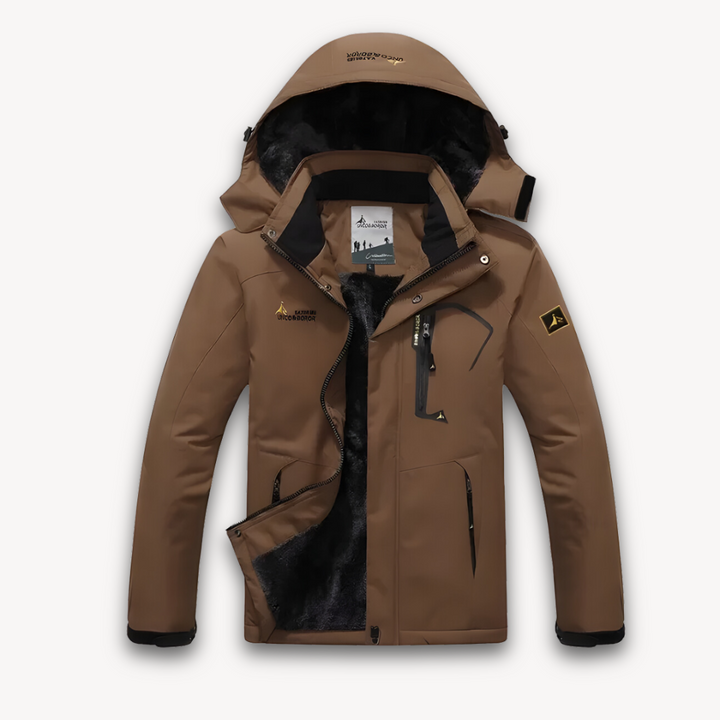 Men’s Waterproof Winter Jacket with Fleece Lining-Bon Voyage Vintage