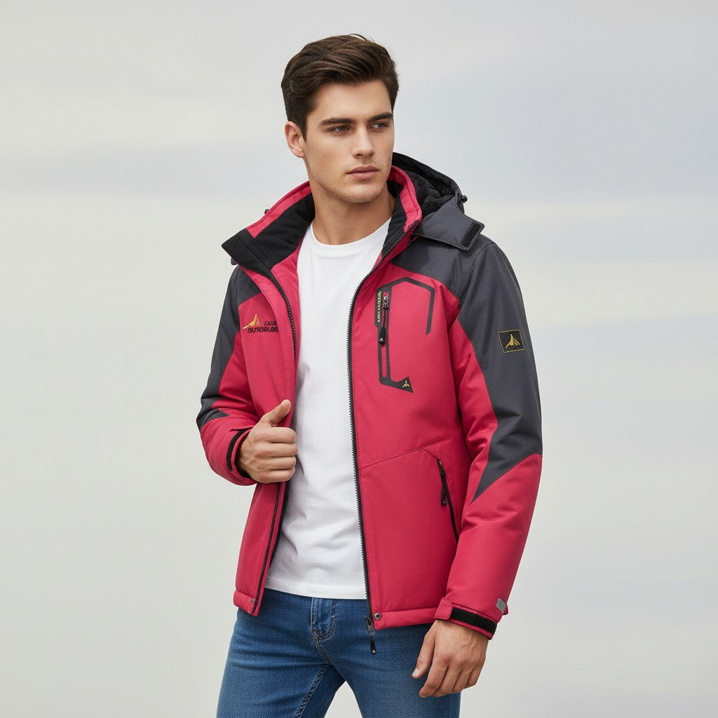 Men’s Waterproof Winter Jacket with Fleece Lining-Bon Voyage Vintage