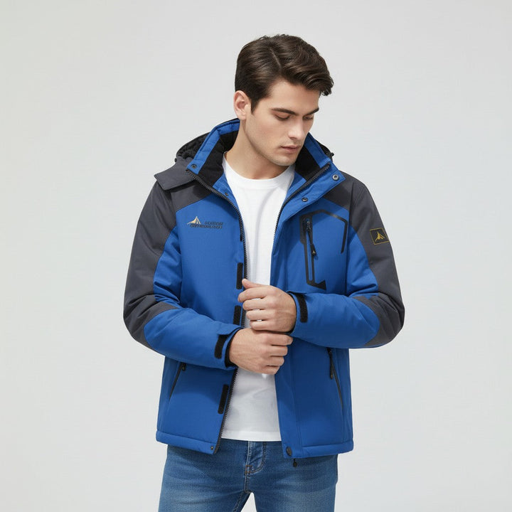 Men’s Waterproof Winter Jacket with Fleece Lining-Bon Voyage Vintage