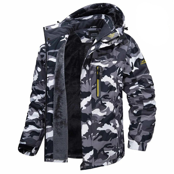 Men’s Winter Hooded Jacket – Windproof Fleece Parka for Cold Weather-Bon Voyage Vintage