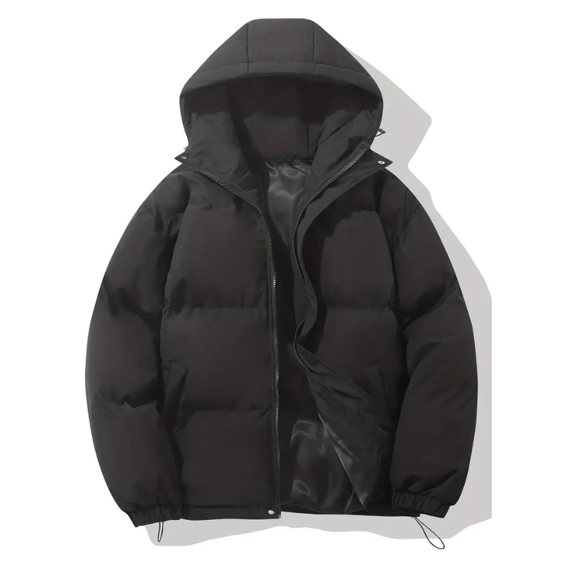 Men’s Winter Lightweight Down Jacket with Hood-Bon Voyage Vintage