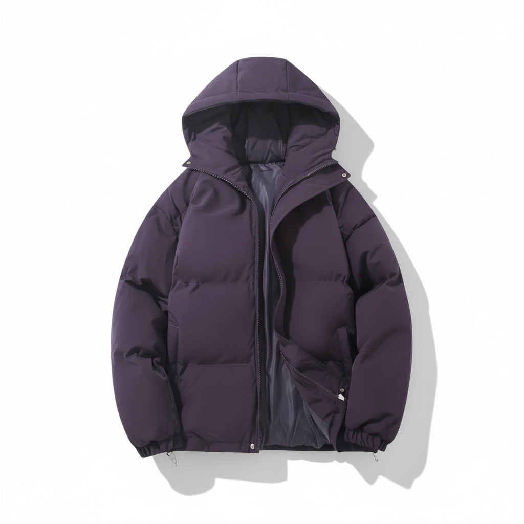 Men’s Winter Lightweight Down Jacket with Hood-Bon Voyage Vintage