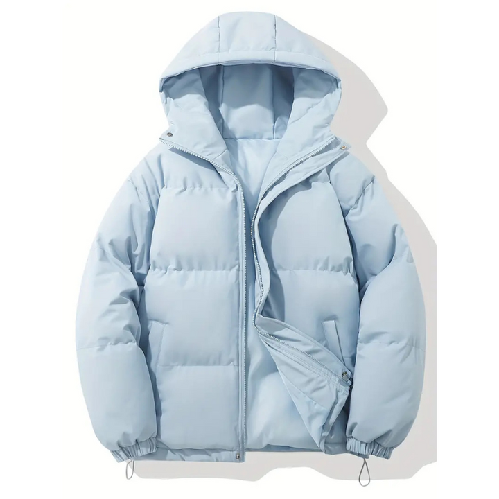 Men’s Winter Lightweight Down Jacket with Hood-Bon Voyage Vintage
