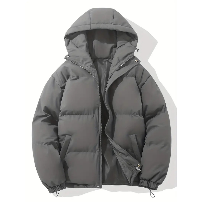 Men’s Winter Lightweight Down Jacket with Hood-Bon Voyage Vintage