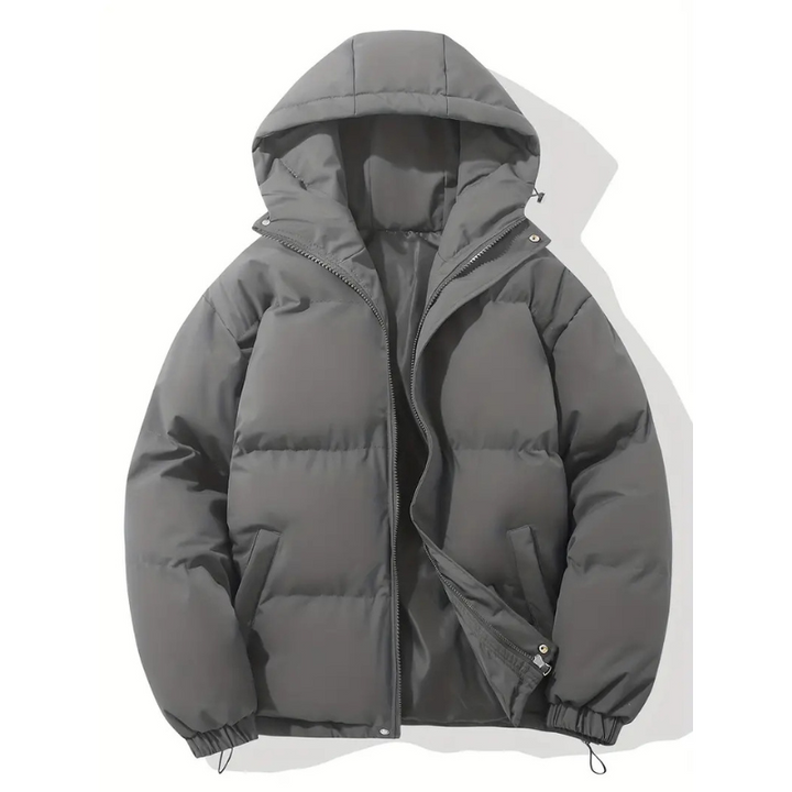 Men’s Winter Lightweight Down Jacket with Hood-Bon Voyage Vintage