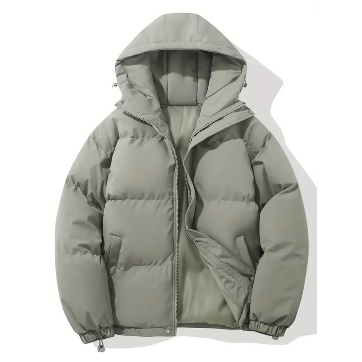 Men’s Winter Lightweight Down Jacket with Hood-Bon Voyage Vintage
