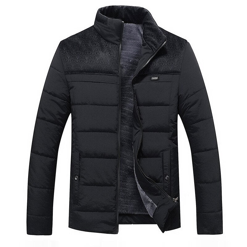 Men’s Zip-Up Fleece Jacket Lightweight Casual Outerwear-Bon Voyage Vintage