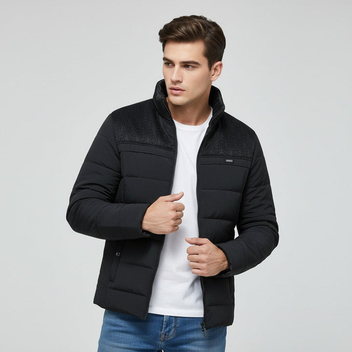 Men’s Zip-Up Fleece Jacket Lightweight Casual Outerwear-Bon Voyage Vintage