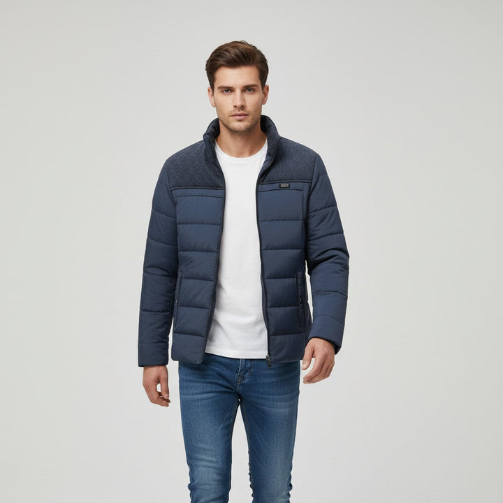 Men’s Zip-Up Fleece Jacket Lightweight Casual Outerwear-Bon Voyage Vintage