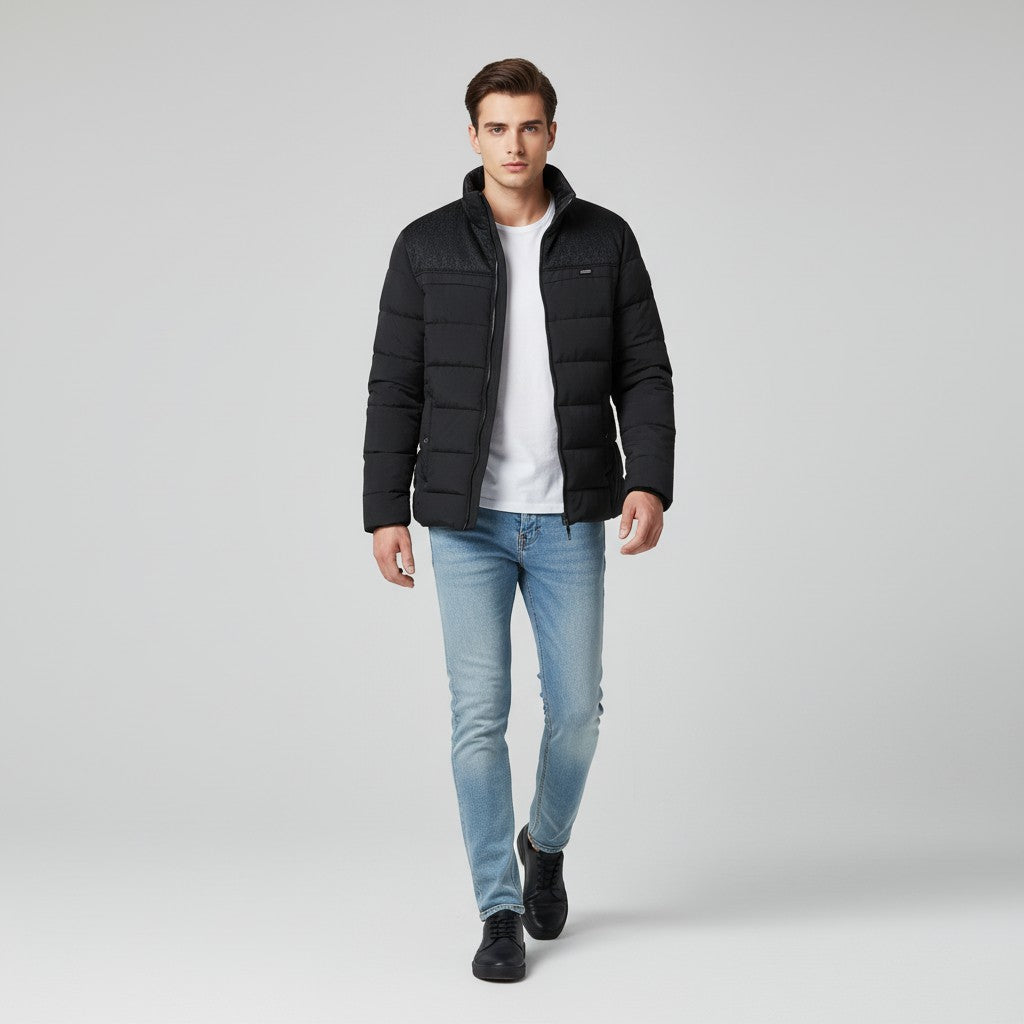Men’s Zip-Up Fleece Jacket Lightweight Casual Outerwear-Bon Voyage Vintage