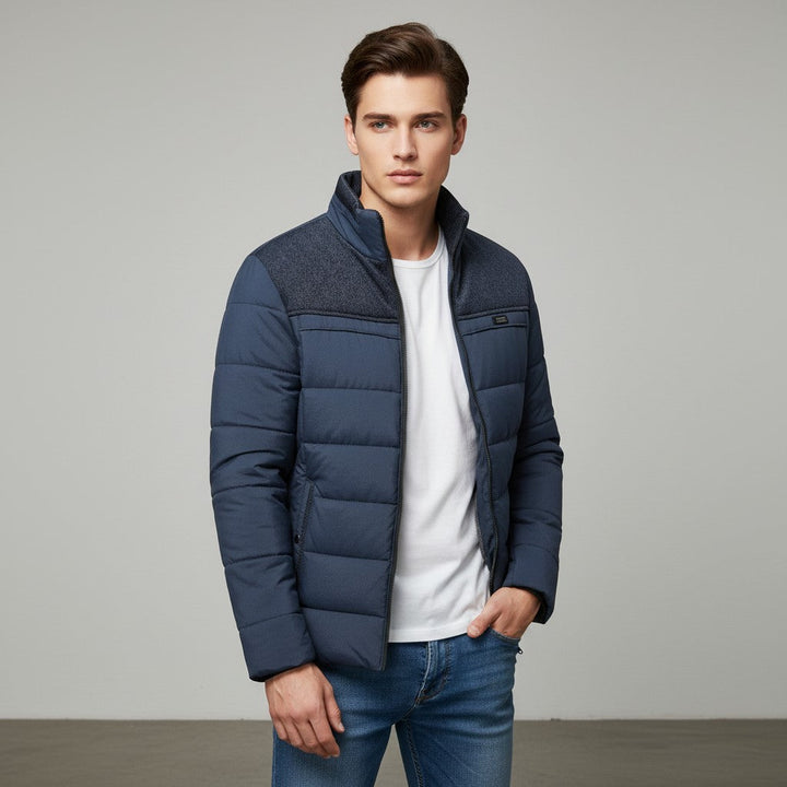 Men’s Zip-Up Fleece Jacket Lightweight Casual Outerwear-Bon Voyage Vintage