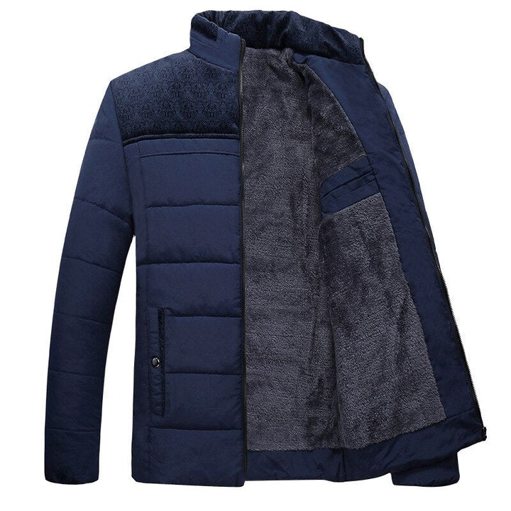 Men’s Zip-Up Fleece Jacket Lightweight Casual Outerwear-Bon Voyage Vintage