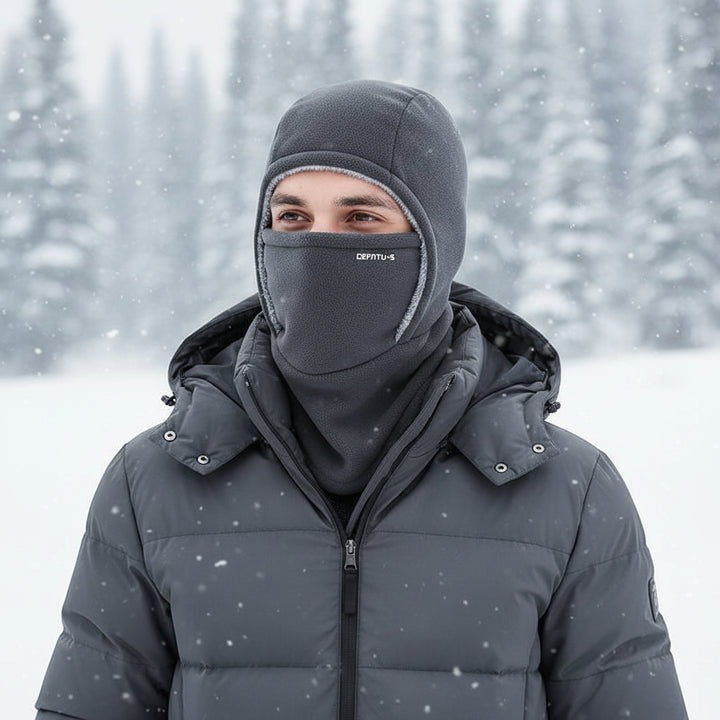 One-Piece Hood Scarf Face Mask Windproof Winter Thermal Head Cover-Bon Voyage Vintage