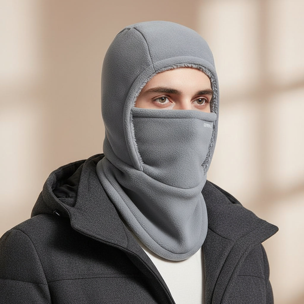 One-Piece Hood Scarf Face Mask Windproof Winter Thermal Head Cover-Bon Voyage Vintage
