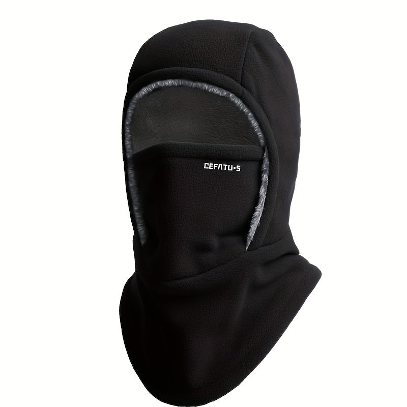 One-Piece Hood Scarf Face Mask Windproof Winter Thermal Head Cover-Bon Voyage Vintage
