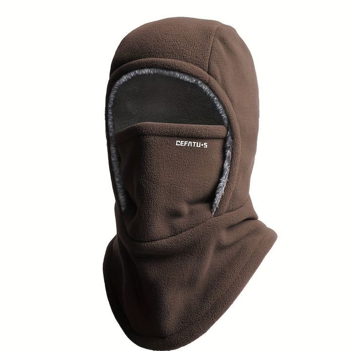 One-Piece Hood Scarf Face Mask Windproof Winter Thermal Head Cover-Bon Voyage Vintage