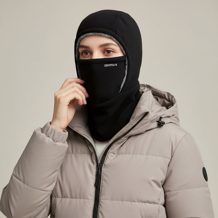 One-Piece Hood Scarf Face Mask Windproof Winter Thermal Head Cover-Bon Voyage Vintage
