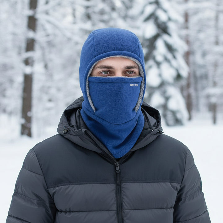 One-Piece Hood Scarf Face Mask Windproof Winter Thermal Head Cover-Bon Voyage Vintage