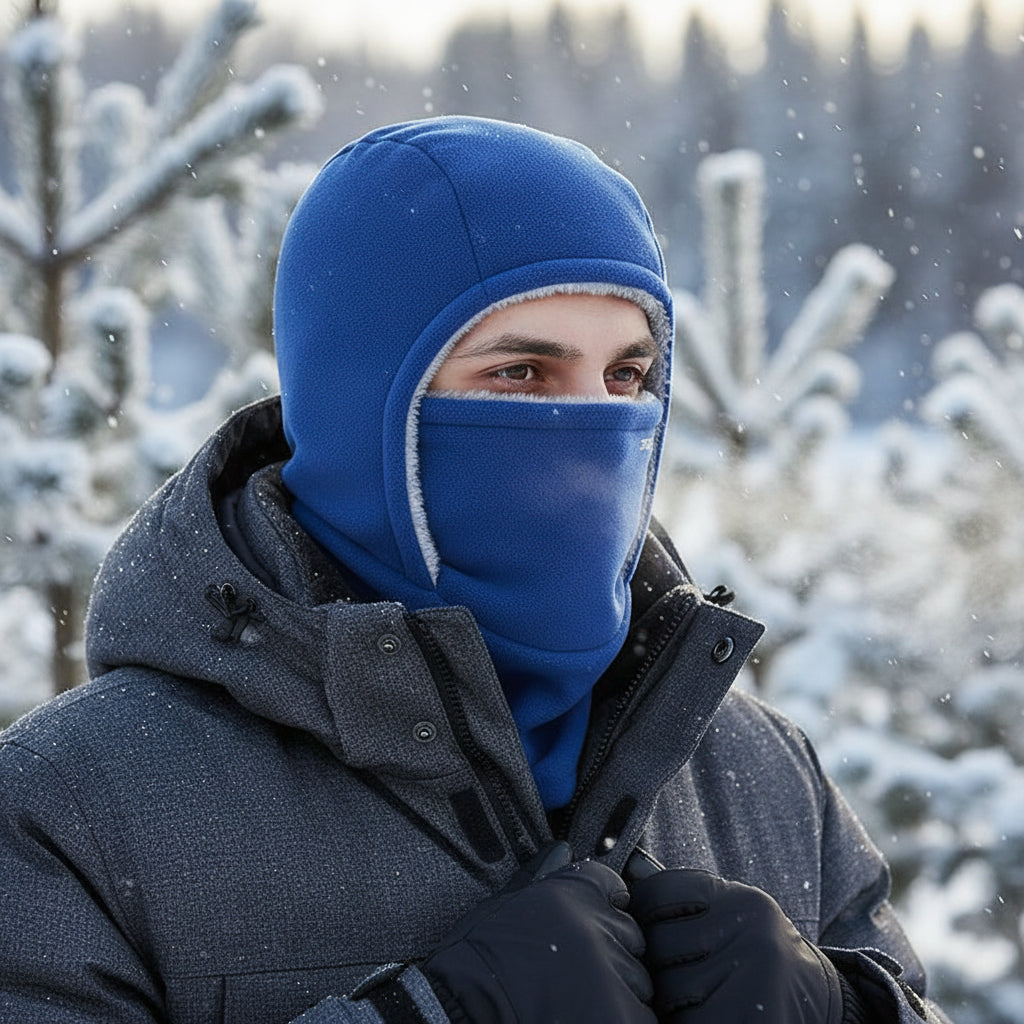 One-Piece Hood Scarf Face Mask Windproof Winter Thermal Head Cover-Bon Voyage Vintage
