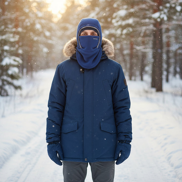 One-Piece Hood Scarf Face Mask Windproof Winter Thermal Head Cover-Bon Voyage Vintage