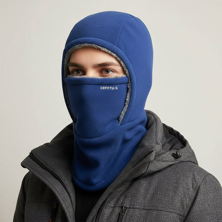 One-Piece Hood Scarf Face Mask Windproof Winter Thermal Head Cover-Bon Voyage Vintage