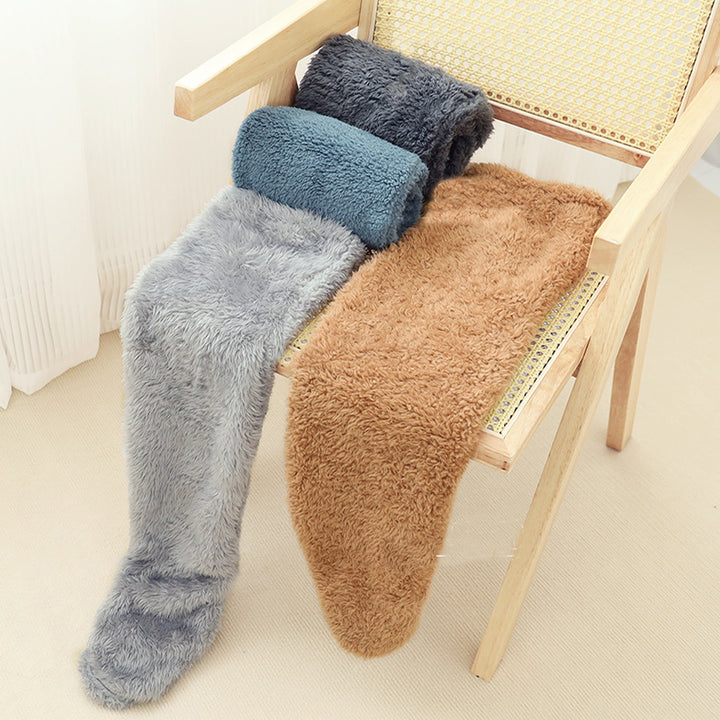 Over Knee High Fuzzy Socks Winter Warm Long Cozy Socks-Bon Voyage Vintage