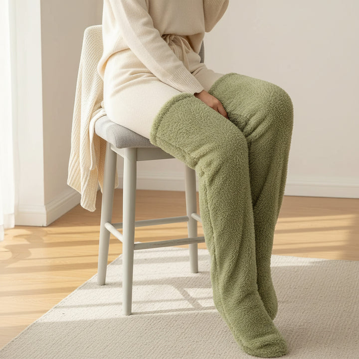 Over Knee High Fuzzy Socks Winter Warm Long Cozy Socks-Bon Voyage Vintage