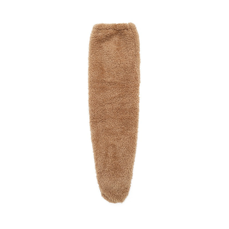 Over Knee High Fuzzy Socks Winter Warm Long Cozy Socks-Bon Voyage Vintage