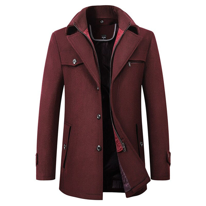 Polyester Wool Blend Cold Weather Outerwear Winter Jacket-Bon Voyage Vintage