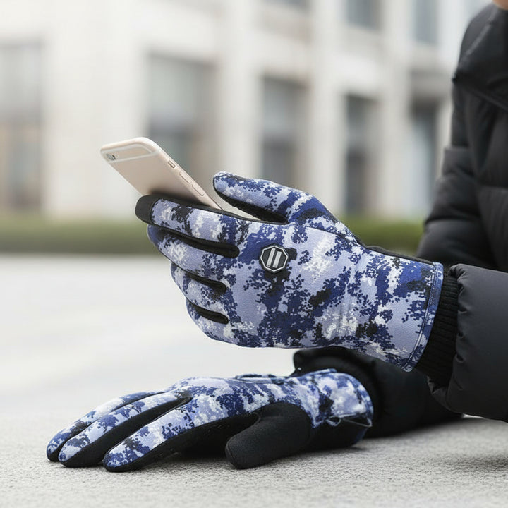 Touch Screen Waterproof Winter Riding Gloves Fleece Insulated Anti-Slip Gloves-Bon Voyage Vintage