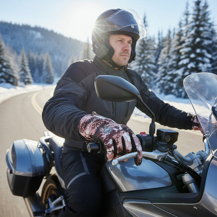 Touch Screen Waterproof Winter Riding Gloves Fleece Insulated Anti-Slip Gloves-Bon Voyage Vintage