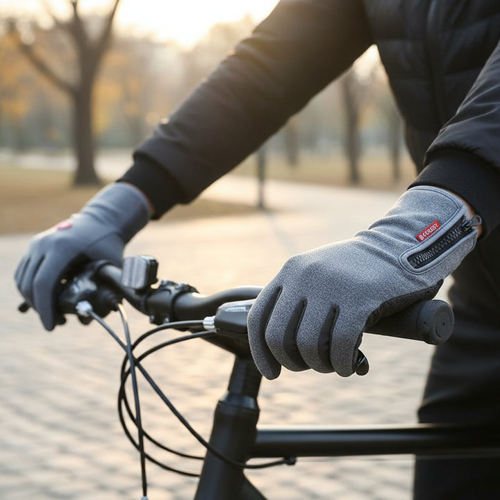 Touch Screen Waterproof Winter Riding Gloves Fleece Insulated Anti-Slip Gloves-Bon Voyage Vintage