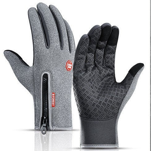Touch Screen Waterproof Winter Riding Gloves Fleece Insulated Anti-Slip Gloves-Bon Voyage Vintage