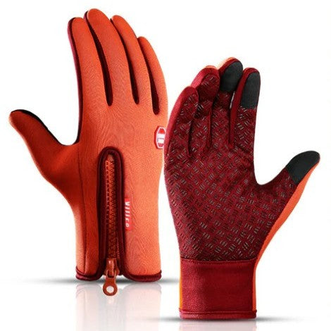 Touch Screen Waterproof Winter Riding Gloves Fleece Insulated Anti-Slip Gloves-Bon Voyage Vintage
