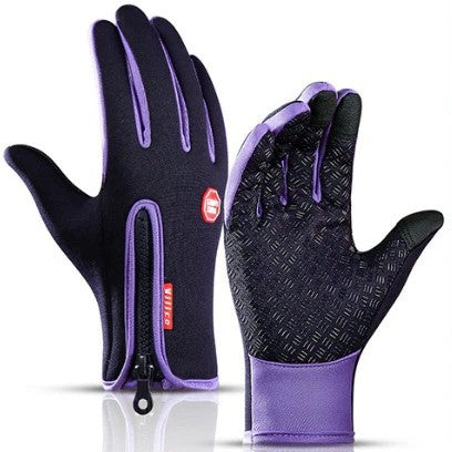 Touch Screen Waterproof Winter Riding Gloves Fleece Insulated Anti-Slip Gloves-Bon Voyage Vintage