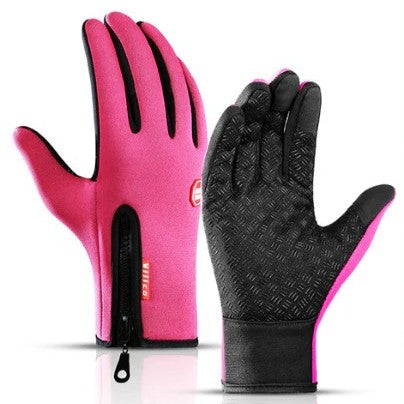 Touch Screen Waterproof Winter Riding Gloves Fleece Insulated Anti-Slip Gloves-Bon Voyage Vintage