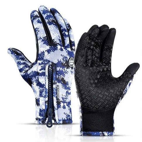 Touch Screen Waterproof Winter Riding Gloves Fleece Insulated Anti-Slip Gloves-Bon Voyage Vintage