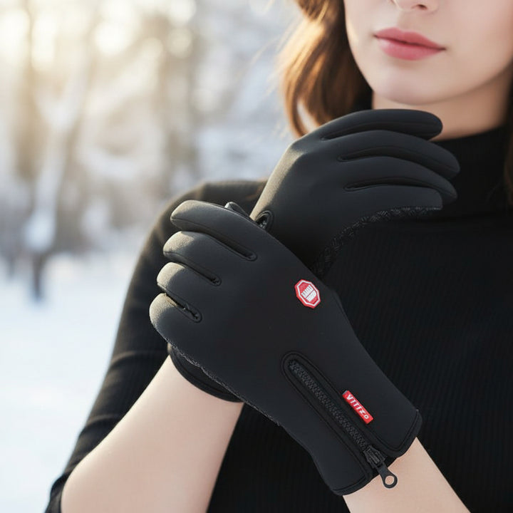 Touch Screen Waterproof Winter Riding Gloves Fleece Insulated Anti-Slip Gloves-Bon Voyage Vintage