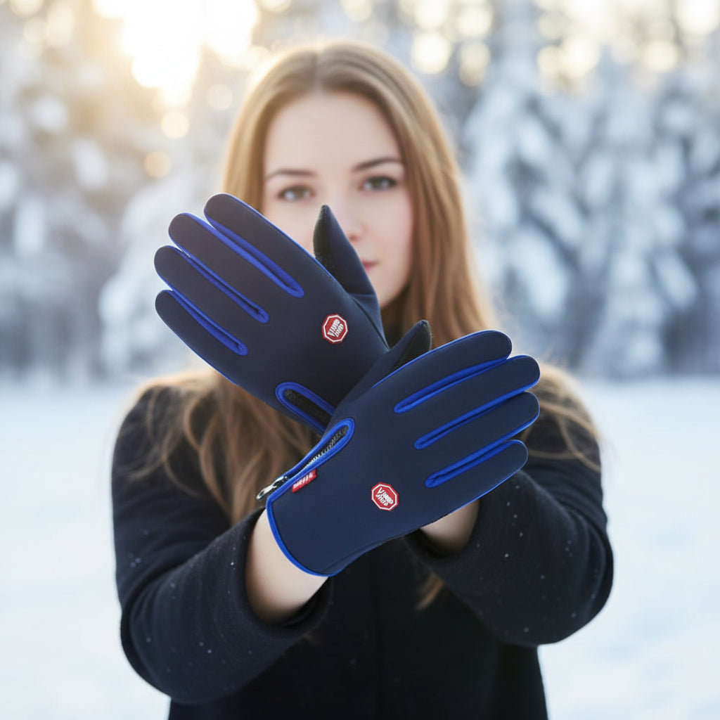 Touch Screen Waterproof Winter Riding Gloves Fleece Insulated Anti-Slip Gloves-Bon Voyage Vintage