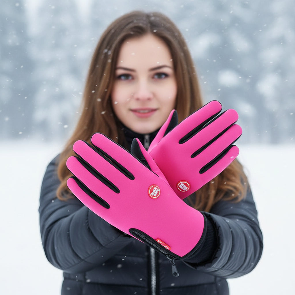 Touch Screen Waterproof Winter Riding Gloves Fleece Insulated Anti-Slip Gloves-Bon Voyage Vintage