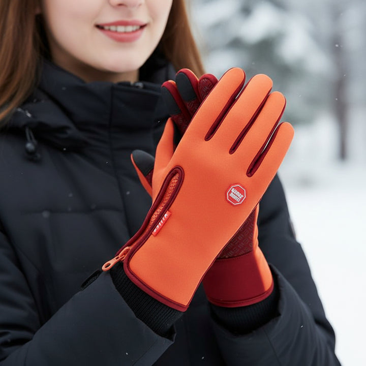Touch Screen Waterproof Winter Riding Gloves Fleece Insulated Anti-Slip Gloves-Bon Voyage Vintage