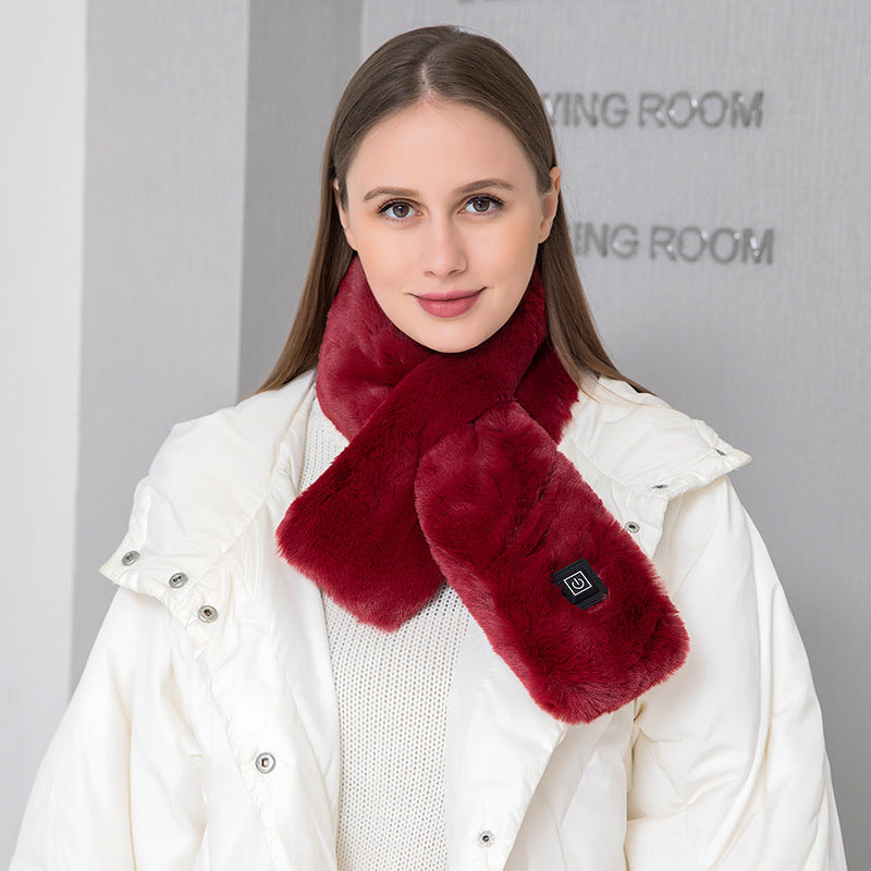 USB Heated Neck Scarf Adjustable Temperature Winter Neck Warmer-Bon Voyage Vintage