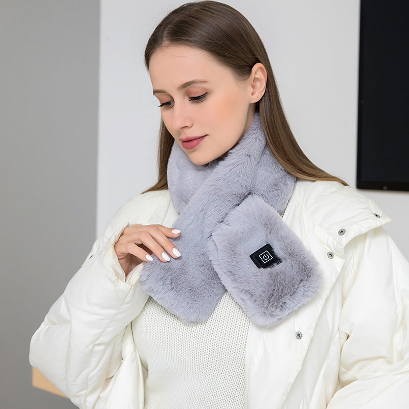 USB Heated Neck Scarf Adjustable Temperature Winter Neck Warmer-Bon Voyage Vintage